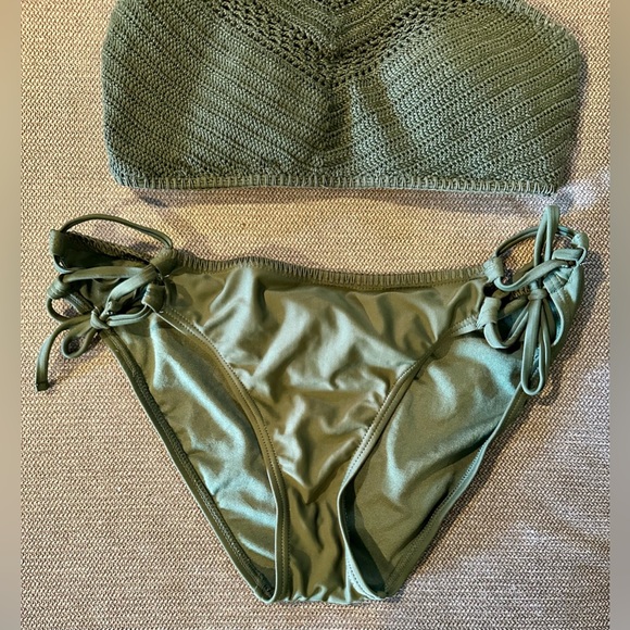 Xhileration Olive Green Bikini Set - Picture 3 of 8
